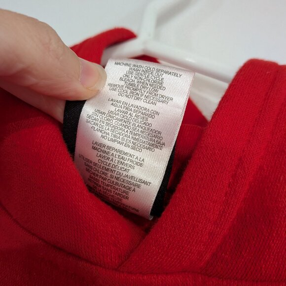 Toronto Raptors Hoodie Hooded Sweatshirt Red Size XL - Picture 3 of 4